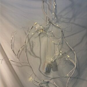 2-Delicate branch string lights with warm white LEDs. Flexible wired branches